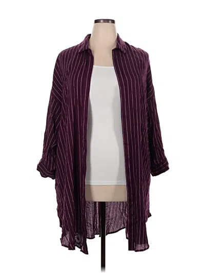 Pre-owned Torrid Kimono In Purple