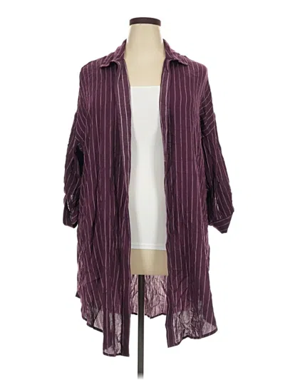 Pre-owned Torrid Kimono In Purple