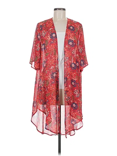 Pre-owned Torrid Kimono In Red