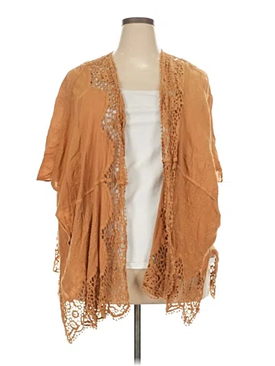 Pre-owned Torrid Kimono In Tan
