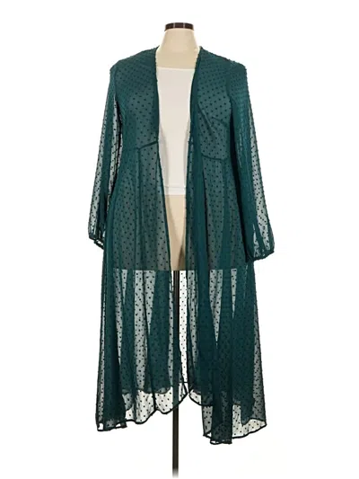 Pre-owned Torrid Kimono In Teal