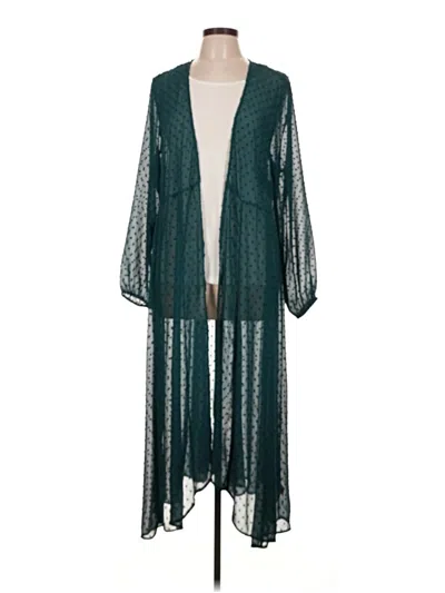Pre-owned Torrid Kimono In Teal