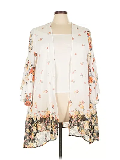 Pre-owned Torrid Kimono In White