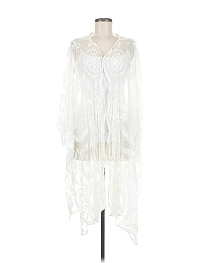 Pre-owned Torrid Kimono In White
