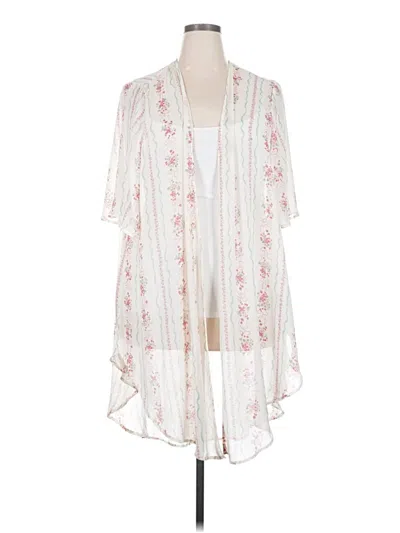 Pre-owned Torrid Kimono In White