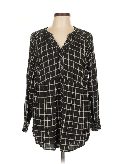 Pre-owned Torrid Long Sleeve Blouse In Black