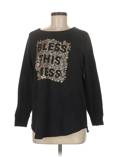 Pre-owned Torrid Long Sleeve Blouse In Black