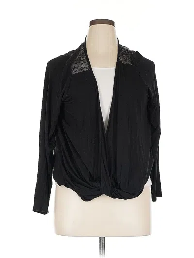 Pre-owned Torrid Long Sleeve Blouse In Black