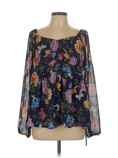 Pre-owned Torrid Long Sleeve Blouse In Black