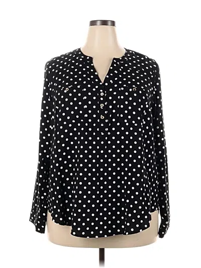Torrid Long Sleeve Blouse In Black
