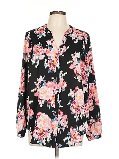 Pre-owned Torrid Long Sleeve Blouse In Black