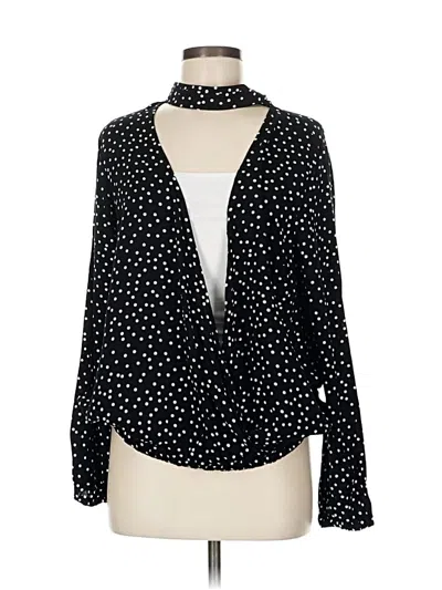 Pre-owned Torrid Long Sleeve Blouse In Black