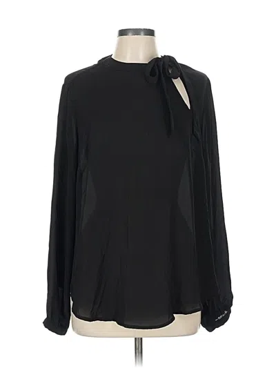 Pre-owned Torrid Long Sleeve Blouse In Black