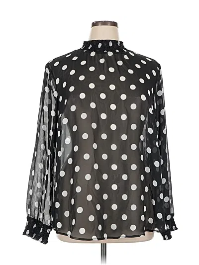 Pre-owned Torrid Long Sleeve Blouse In Black
