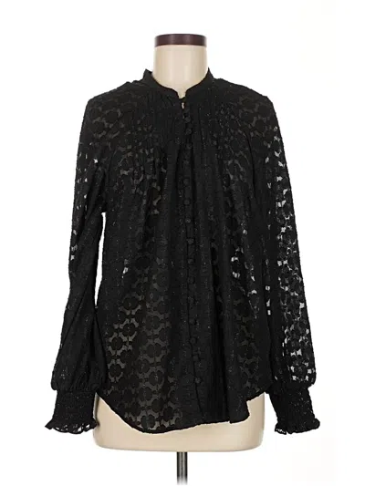 Torrid Long Sleeve Blouse In Black
