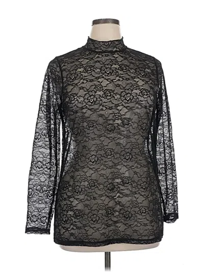 Pre-owned Torrid Long Sleeve Blouse In Black