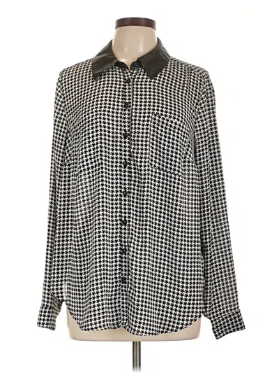 Pre-owned Torrid Long Sleeve Blouse In Black