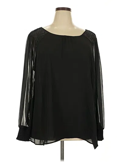 Torrid Long Sleeve Blouse In Blue