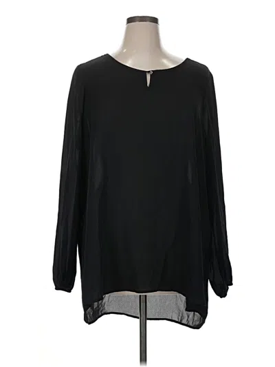 Pre-owned Torrid Long Sleeve Blouse In Black