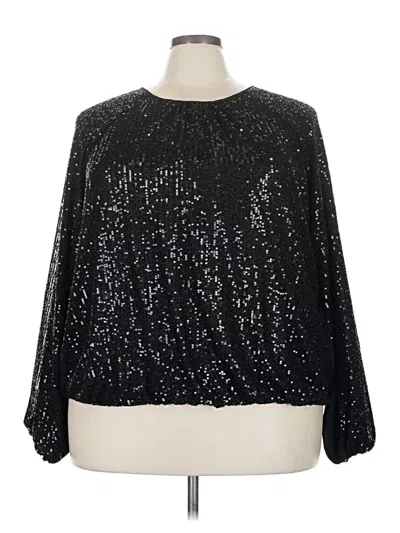 Torrid Long Sleeve Blouse In Black