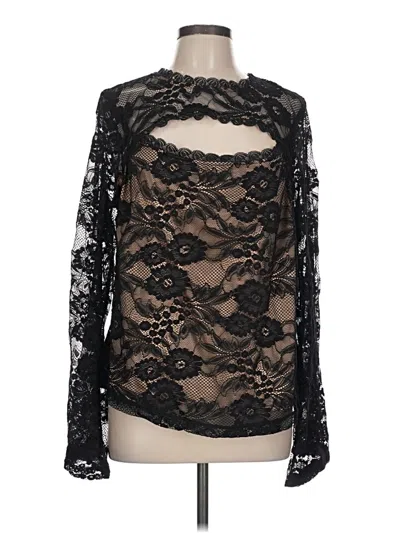 Torrid Long Sleeve Blouse In Black