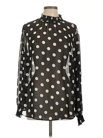 Pre-owned Torrid Long Sleeve Blouse In Black