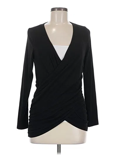 Pre-owned Torrid Long Sleeve Blouse In Black