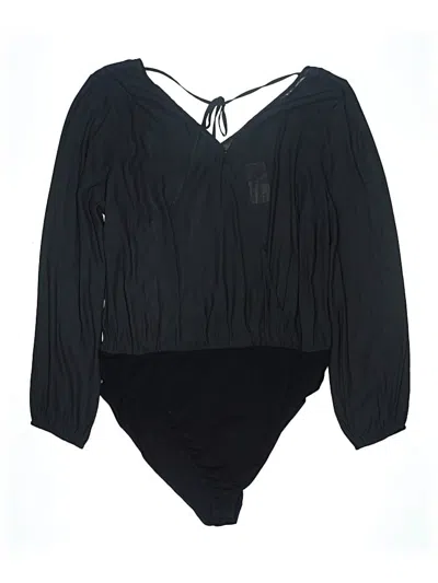 Pre-owned Torrid Long Sleeve Blouse In Black