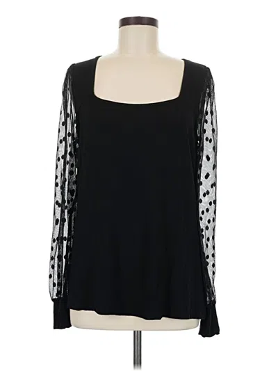Pre-owned Torrid Long Sleeve Blouse In Black