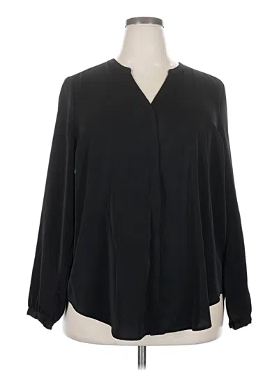 Pre-owned Torrid Long Sleeve Blouse In Black