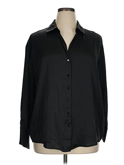 Pre-owned Torrid Long Sleeve Blouse In Black