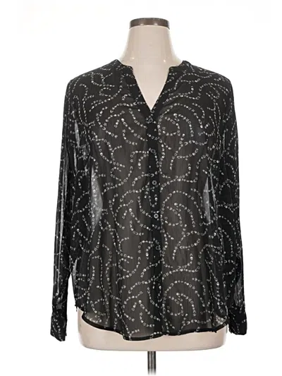 Torrid Long Sleeve Blouse In Black