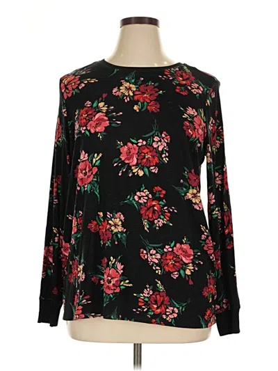 Pre-owned Torrid Long Sleeve Blouse In Black