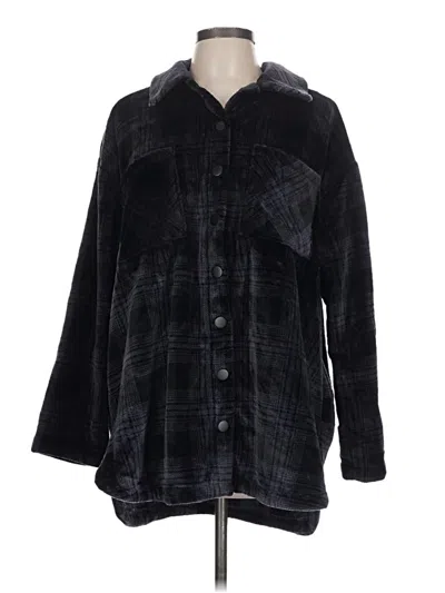 Pre-owned Torrid Long Sleeve Blouse In Black