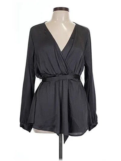 Torrid Long Sleeve Blouse In Black