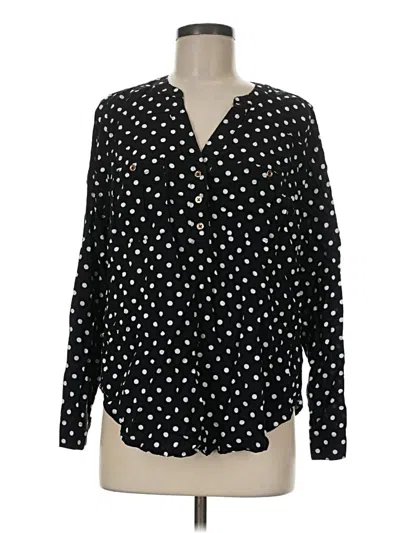 Pre-owned Torrid Long Sleeve Blouse In Black