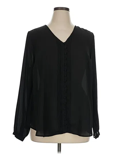 Torrid Long Sleeve Blouse In Black