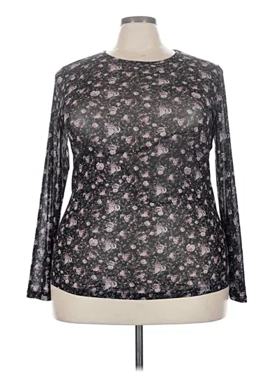 Torrid Long Sleeve Blouse In Black
