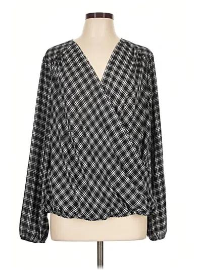 Pre-owned Torrid Long Sleeve Blouse In Black