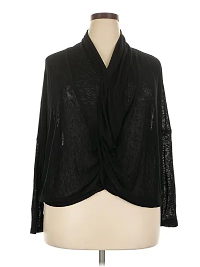 Pre-owned Torrid Long Sleeve Blouse In Black