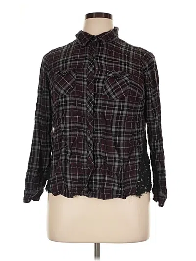 Pre-owned Torrid Long Sleeve Blouse In Black