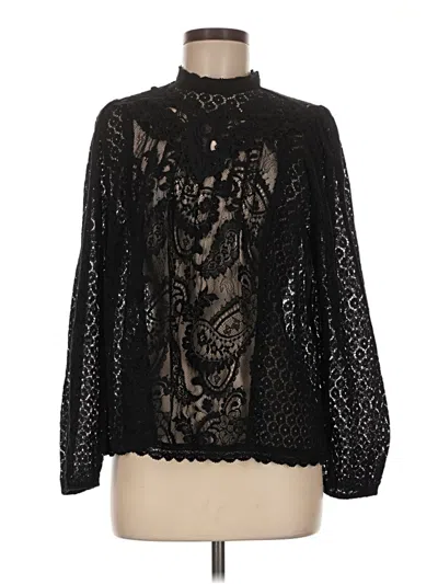 Pre-owned Torrid Long Sleeve Blouse In Black
