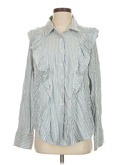 Pre-owned Torrid Long Sleeve Blouse In Blue