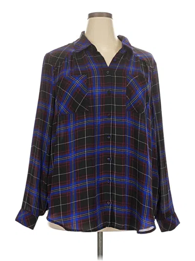 Pre-owned Torrid Long Sleeve Blouse In Blue