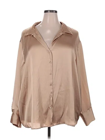 Pre-owned Torrid Long Sleeve Blouse In Brown