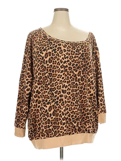 Pre-owned Torrid Long Sleeve Blouse In Brown