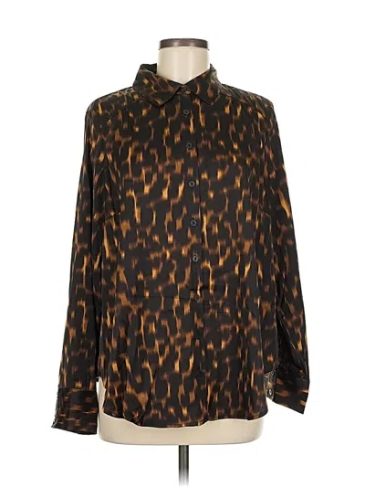 Pre-owned Torrid Long Sleeve Blouse In Brown