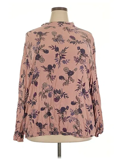 Pre-owned Torrid Long Sleeve Blouse In Brown