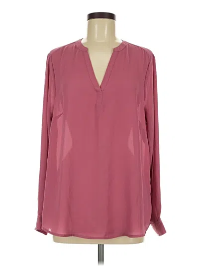 Pre-owned Torrid Long Sleeve Blouse In Burgundy