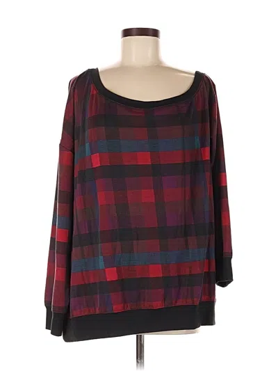 Pre-owned Torrid Long Sleeve Blouse In Burgundy